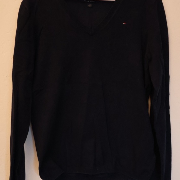 Tommy‎ Hilfiger Navy Pima Cotton Sweater - Picture 1 of 3
